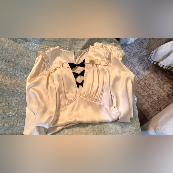 DOEN LORELEI SILK DRESS IN MOTHER OF PEARL, size XS, brand new, never worn. - Picture 13 of 16